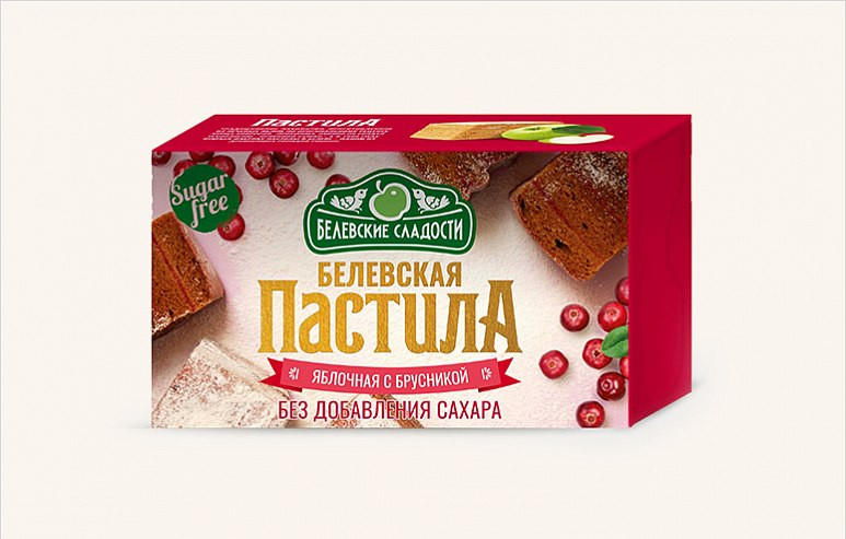  Пастила  200г диетическая с КЛЮКВОЙ, НОВЫЙ ФОРМАТ (4*50г)    в Златоусте