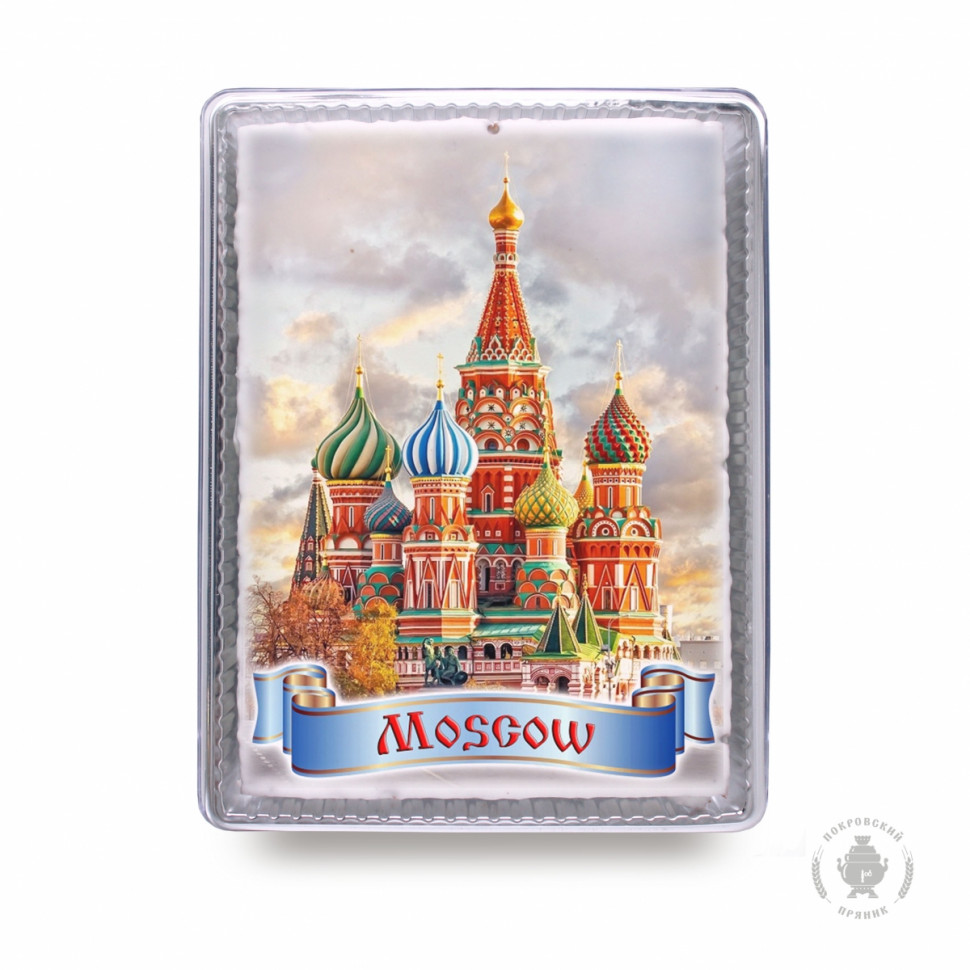  Пряник 600г MOSCOW с фотопечатью (в подарочной пластиковой упаковке)  в Златоусте