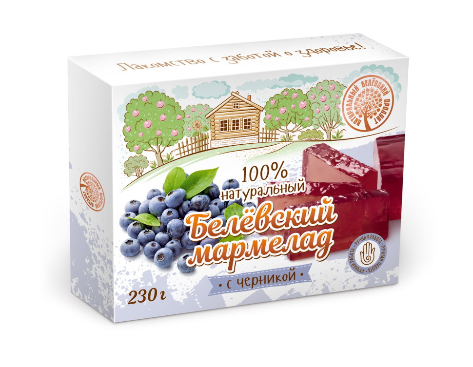  Мармелад белевский "Черника" 230г в Златоусте