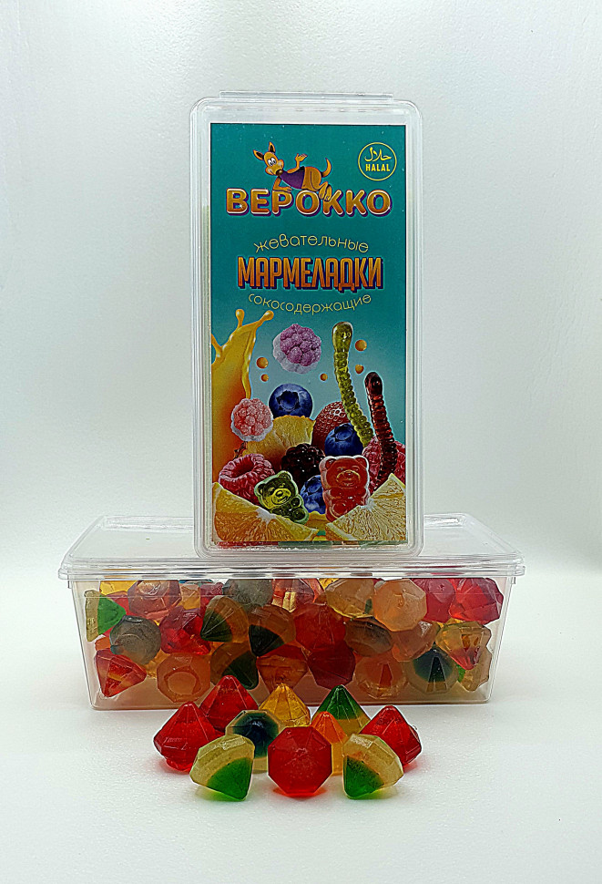  Жевательный мармелад Самоцветы, 250г      в Златоусте
